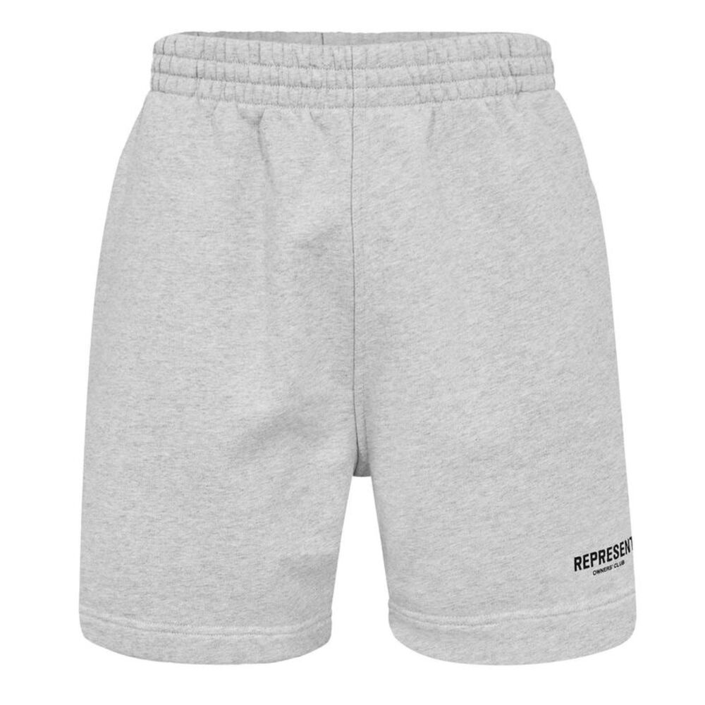 Represent Mens Owners Club Loopback Jersey Shorts / Ash Grey